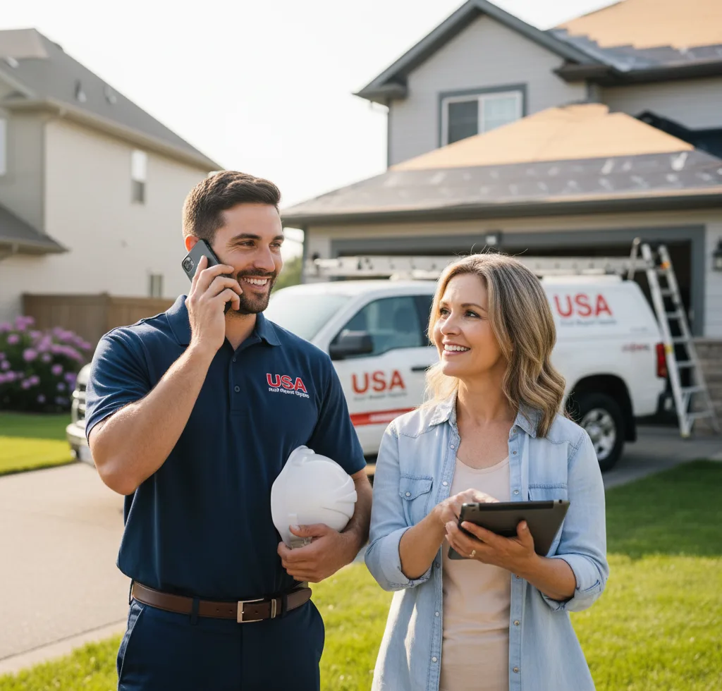 USA Roof Repair Experts customer support in Byfield
